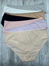 Трусы в рубчик для женщин 7 шт (средний размер) 724180