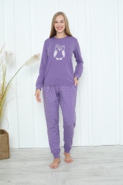 Пижама для женщин  (длинный рукав с брюками) 96700