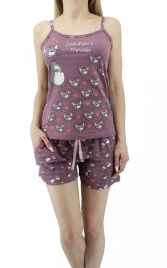 Пижамы для женщин с шортами (узкие бретельки) 80391