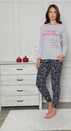 Пижамы для женщин с брюками ( длинный рукав) 96486