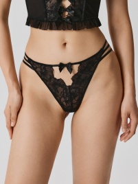 Трусы стринг жен Tibursia черный