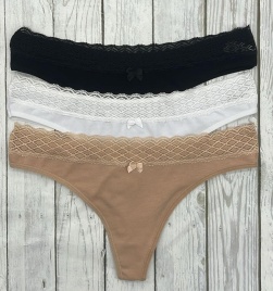 Стринги для женщин ( молодежные/кружевные/однотонные) 198240-1