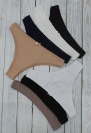 Бразилиана в рубчик для женщин 7 шт (молодежные) 792139