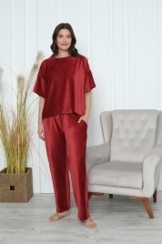 Пижама для женщин  (короткий рукав с брюками) 87129