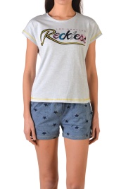 женская пижама шорты (футболка) 60011