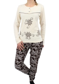 Пижамы для женщин с брюками (длинный рукав) 86687