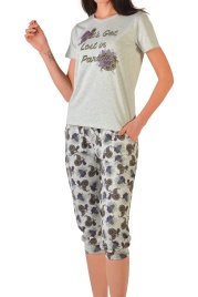 Пижамы для женщин с бриджами( короткий  рукав) 82482