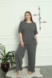Пижама для женщин большой размер (футболка с брюками) 47601