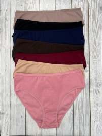 Трусы в рубчик для женщин 7 шт (средний размер) 724127