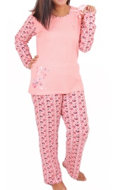 Пижамы для женщин  большой размер ( брюками/длинный рукав)84038
