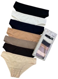 Трусы в рубчик для женщин 7 шт (молодежные) 713184
