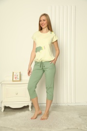 Пижама для женщин (футболка с бриджами) 82531