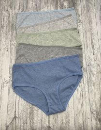 Трусы в рубчик для женщин ( средний размер/однотонные) 125243-86