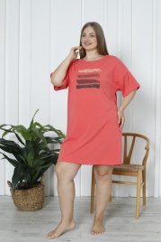 Сорочка для женщин большой размер (короткий рукав) 84324