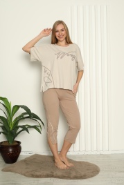 Пижама для женщин (футболка с бриджами) 82525