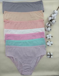 Трусы в рубчик для женщин 7 шт (средний размер) 724183