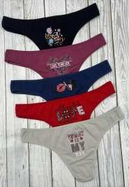 Стринги для женщин (молодежные/однотонные) 15575