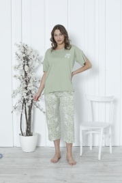 Пижама для женщин Modal (футболка с бриджами) 82551