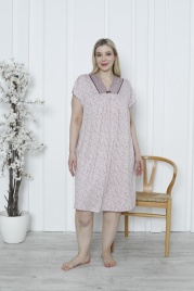 Сорочка для женщин большой размер (короткий рукав) 70182