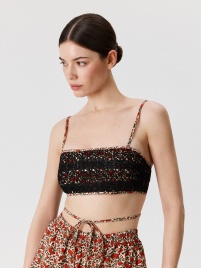 Блузка-топ жен. Litina леопардовый принт