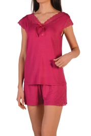 Пижамы для женщин с шортами ( с футболкой/вискоза) 90382