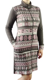 Халат для женщин (с молнией) 88275