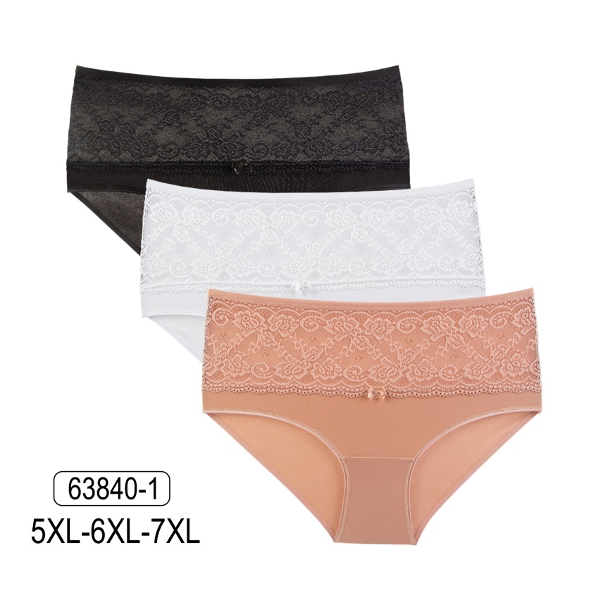 Трусы для женщин (большой размер/кружевные) 63840 фото 1