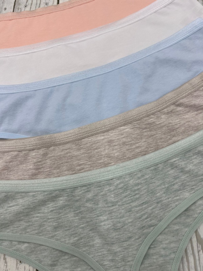 Стринги для женщин 5 шт (средний размер/однотонные) 597018 фото 3