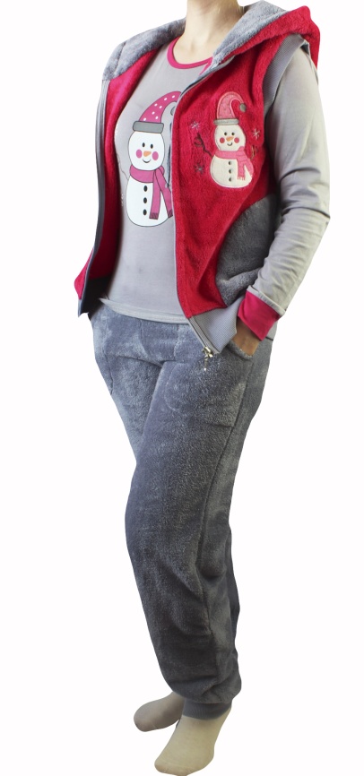 Пижамы для женщин с брюками (с футболкой/махро/с молнией/с капюшоном) 88146 фото 1