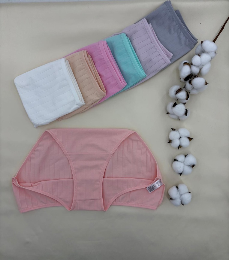 Трусы в рубчик для женщин 7 шт (средний размер) 724183 фото 2