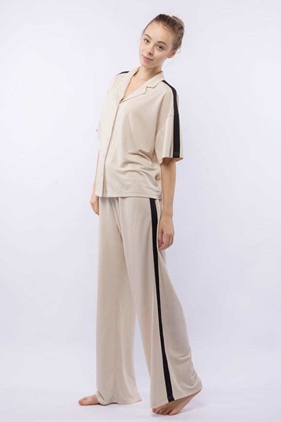 Комплект жен. (блузка и брюки) Sanda молочный Pajamas, 0120243094 фото 1