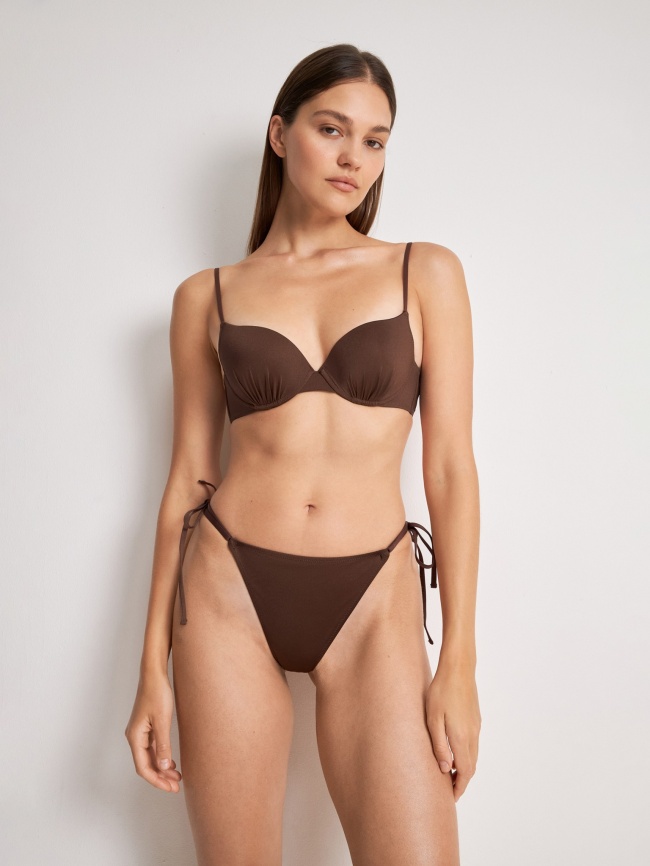 Трусы купальные стринги-бразилиано жен. Antorina шоколадный фото 1