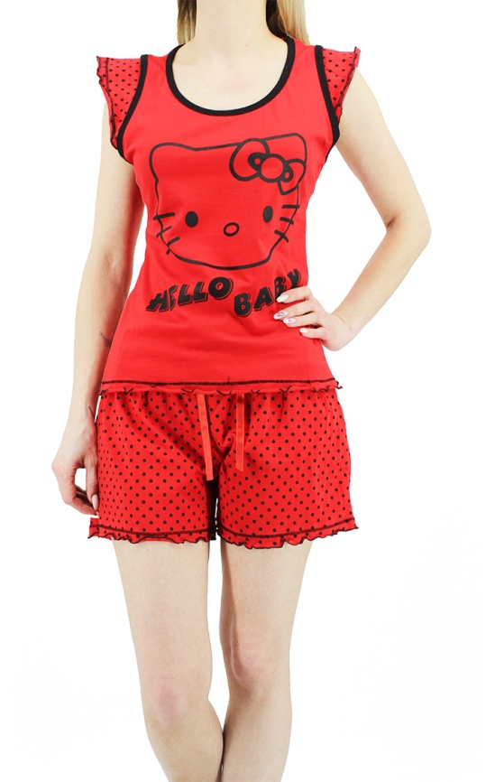 Пижамы для женщин с шортами (широкие бретельки) 14075 фото 2