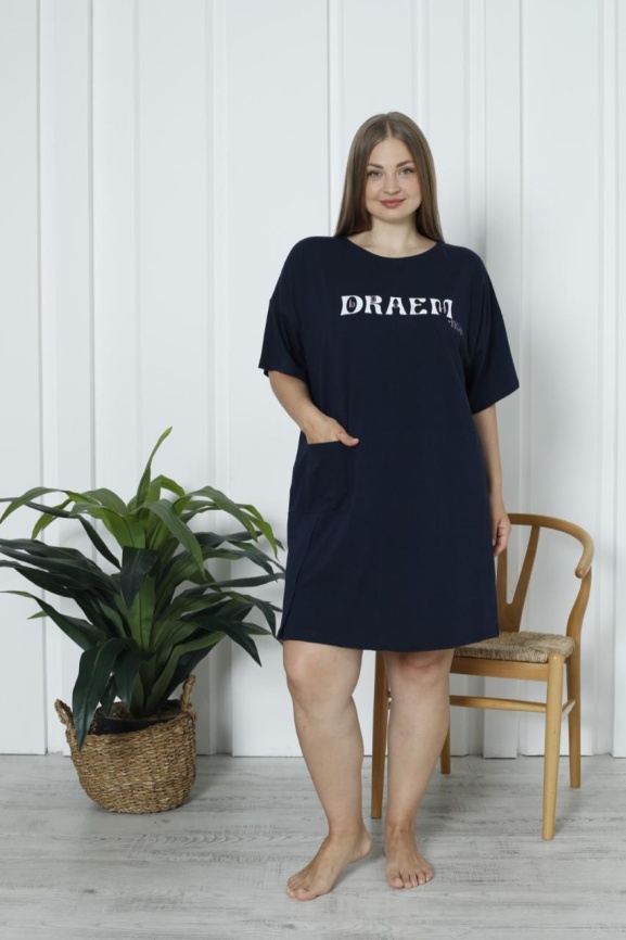 Сорочка для женщин большой размер (короткий рукав) 84320 фото 1