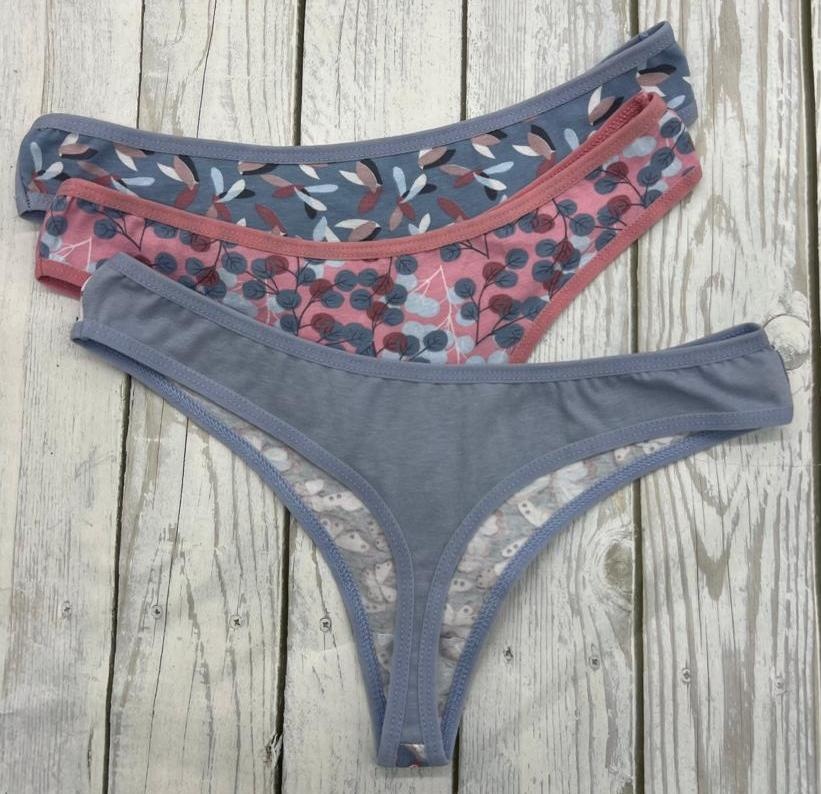 Стринги  для женщин 3 шт  ( молодежные) 98237 фото 2