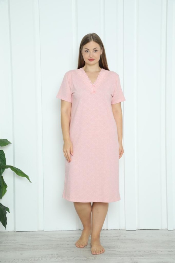 Сорочка для женщин большой размер (короткий рукав) 84308 фото 1