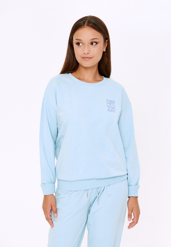 Комплект жен. (джемпер и брюки) Sonda голубой Pajamas, 0120243004 фото 2