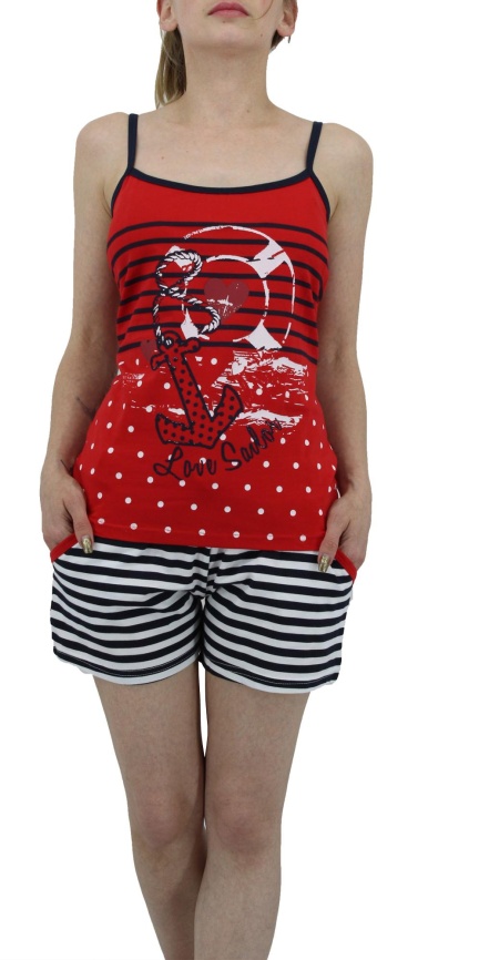 Пижамы для женщин с шортами (узкие бретельки) 10251 фото 1