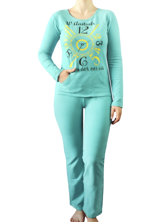 Пижамы для женщин с брюками ( длинный рукав/утепленные)  88021 фото 2