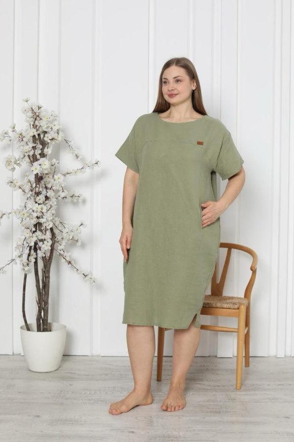 Сорочка для женщин большой размер (короткий рукав) 92270 фото 1