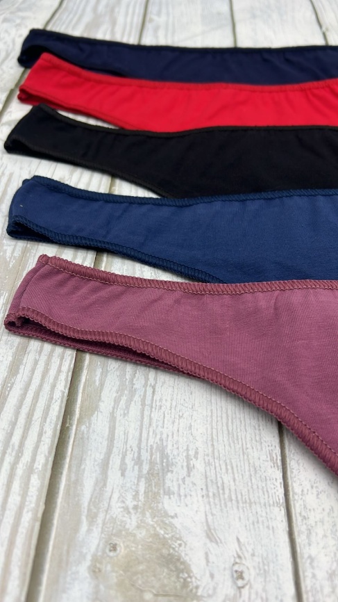 Стринги для женщин ( молодежные/однотонные) 9003-2 фото 3