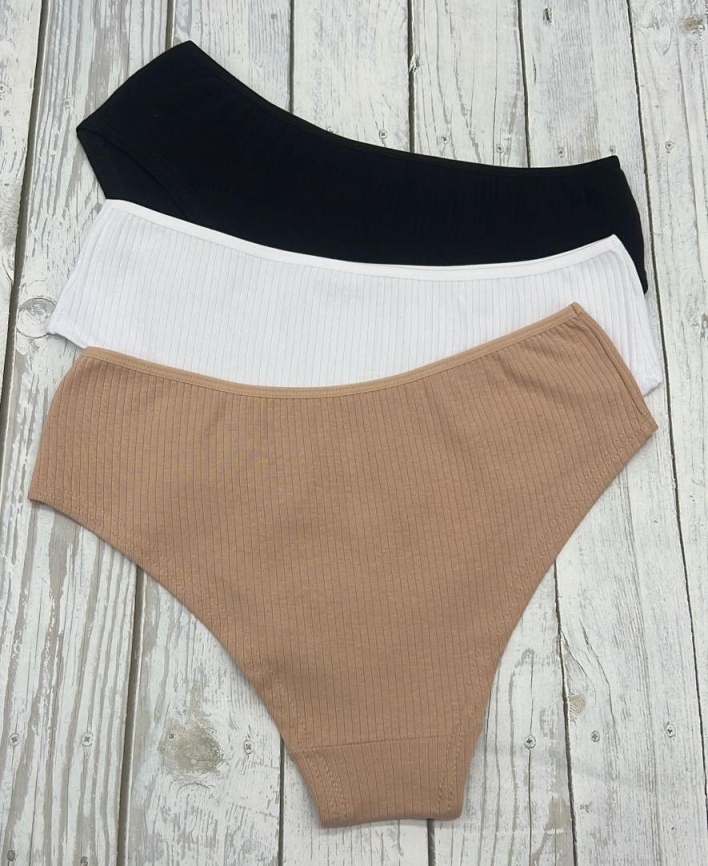 Шорты в рубчик для женщин (молодежные/однотонные) 114525-1 фото 2