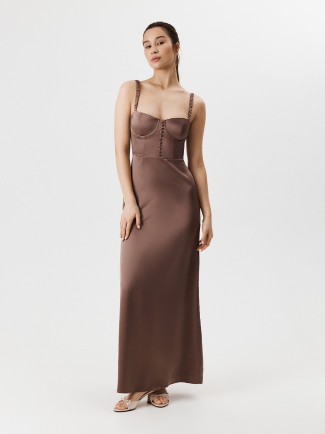 Платье жен. Dolce коричневый фото 1