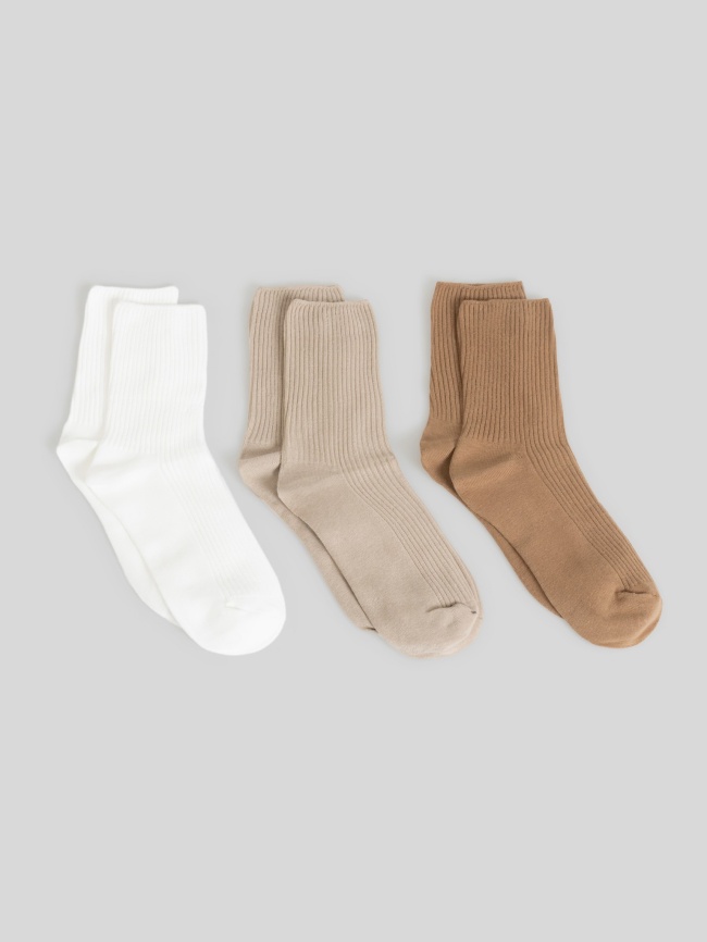 Носки жен. в наборе из 3 пар Sabien бежевый фото 1