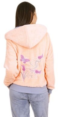 Пижамы для женщин с брюками (длинный рукав/махро/с молнией/с капюшоном) 88083 фото 3