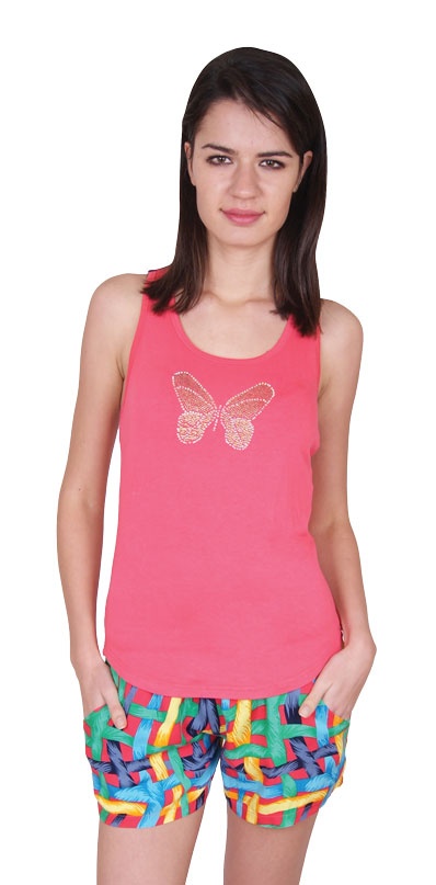 Пижамы для женщин с шортами (широкие бретельки/вискоза) 92109 фото 1