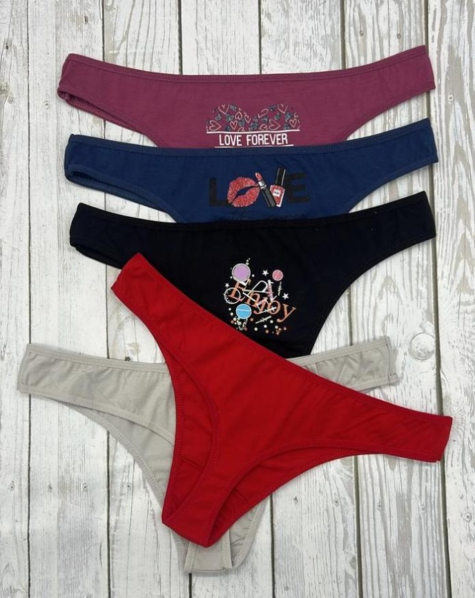 Стринги для женщин (молодежные/однотонные) 15575 фото 2