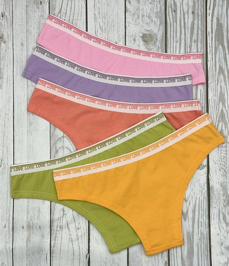 Трусы для женщин (бразилиана/молодежные/однотонные) 191501 фото 2
