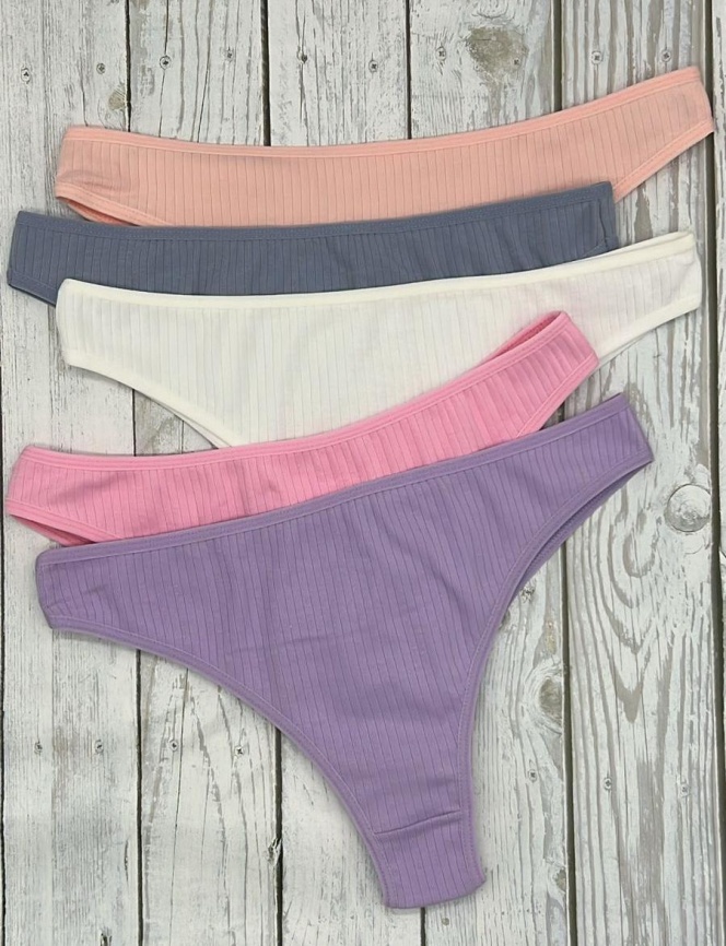 Бразилиана в рубчик для женщин (молодежные/однотонные) 92243-2 фото 2