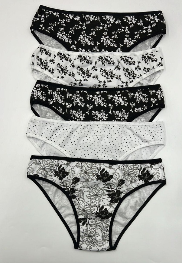 Трусы для женщин 5 шт (молодежные/аппликация) 17700 фото 1